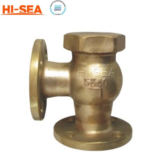 JIS F7416 Marine Bronze Angle Check Valve